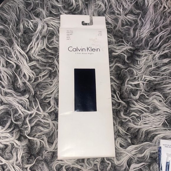 Calvin Klein Accessories - NWT Calvin Klein Black Very Sheer Knee High Tights Set of 2 Size 1 Small